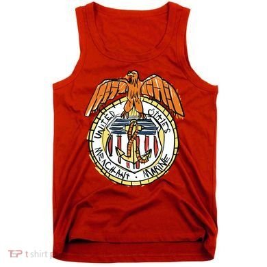 USA Marine Badge Doodle Tank Top