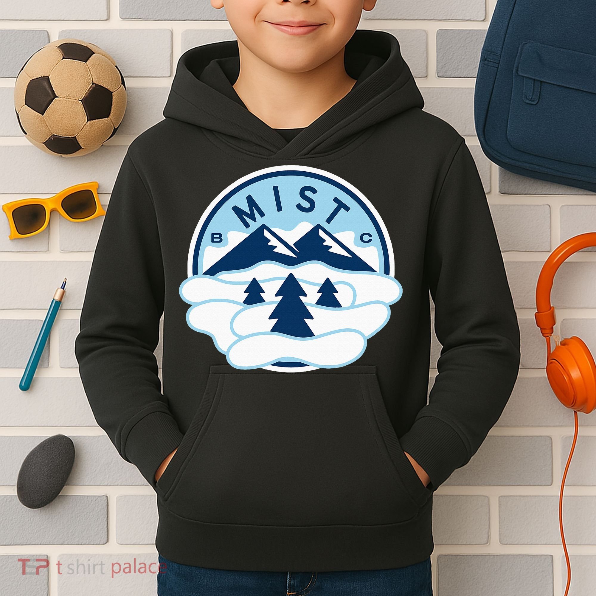 Unrivaled Mist Basketball Club 3x3 Kids Hoodie