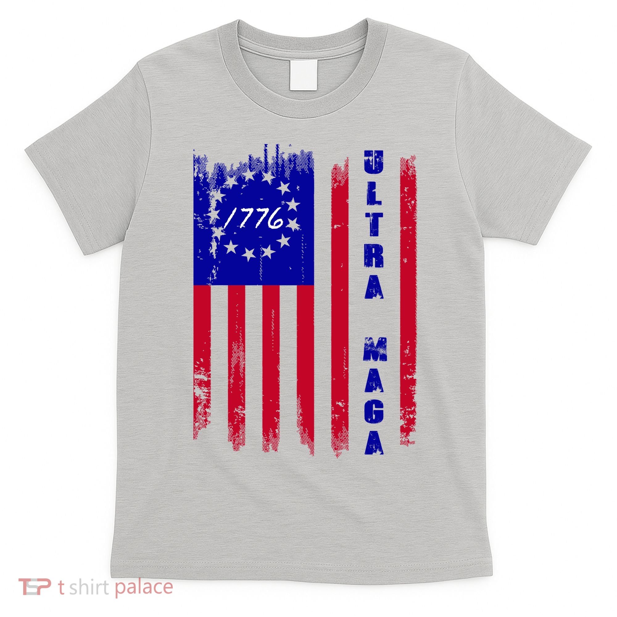 Ultra MAGA Betsy Ross USA Flag Trump 2024 Anti Biden T-Shirt