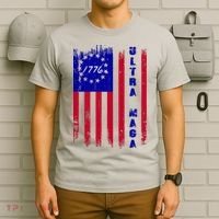 Ultra MAGA Betsy Ross USA Flag Trump 2024 Anti Biden T-Shirt thumb 6