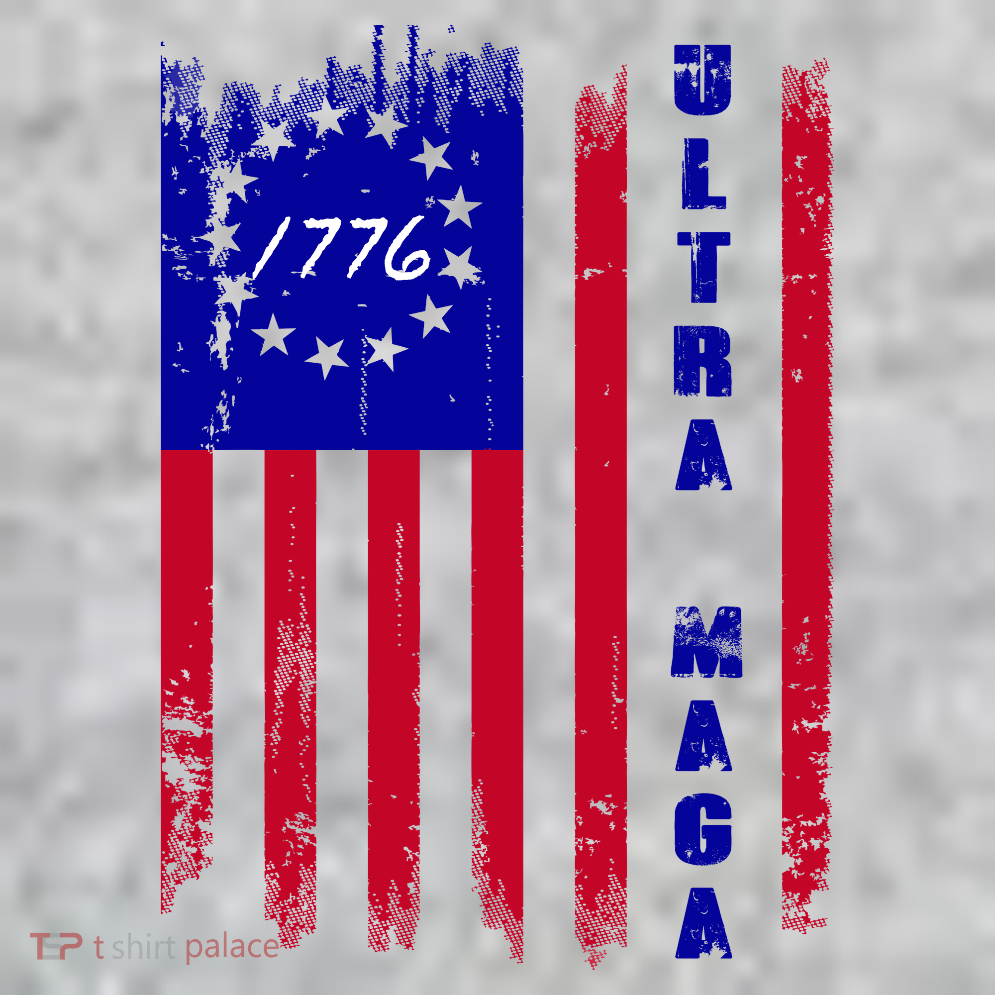 Ultra MAGA Betsy Ross USA Flag Trump 2024 Anti Biden T-Shirt