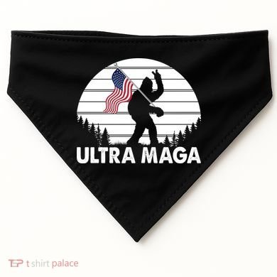Ultra Maga Big Foot Sasquatch USA-Made Doggie Bandana