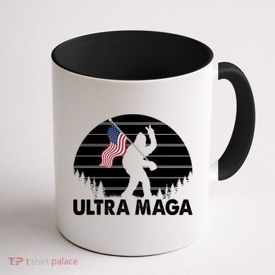 Ultra Maga Big Foot Sasquatch Coffee Mug back