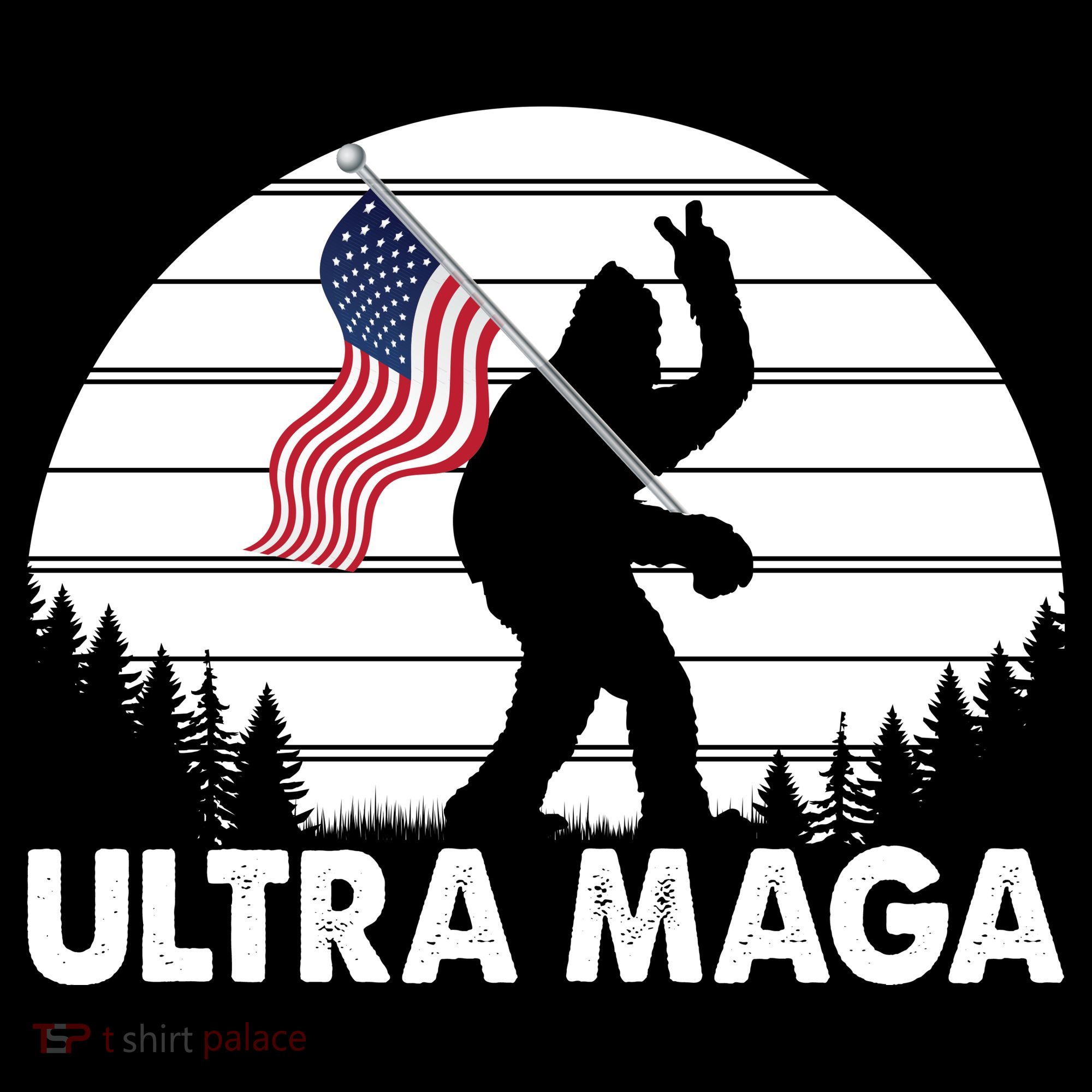 Ultra Maga Big Foot Sasquatch Women's Hoodie