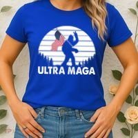 Ultra Maga Big Foot Sasquatch Women's T-Shirt thumb 2
