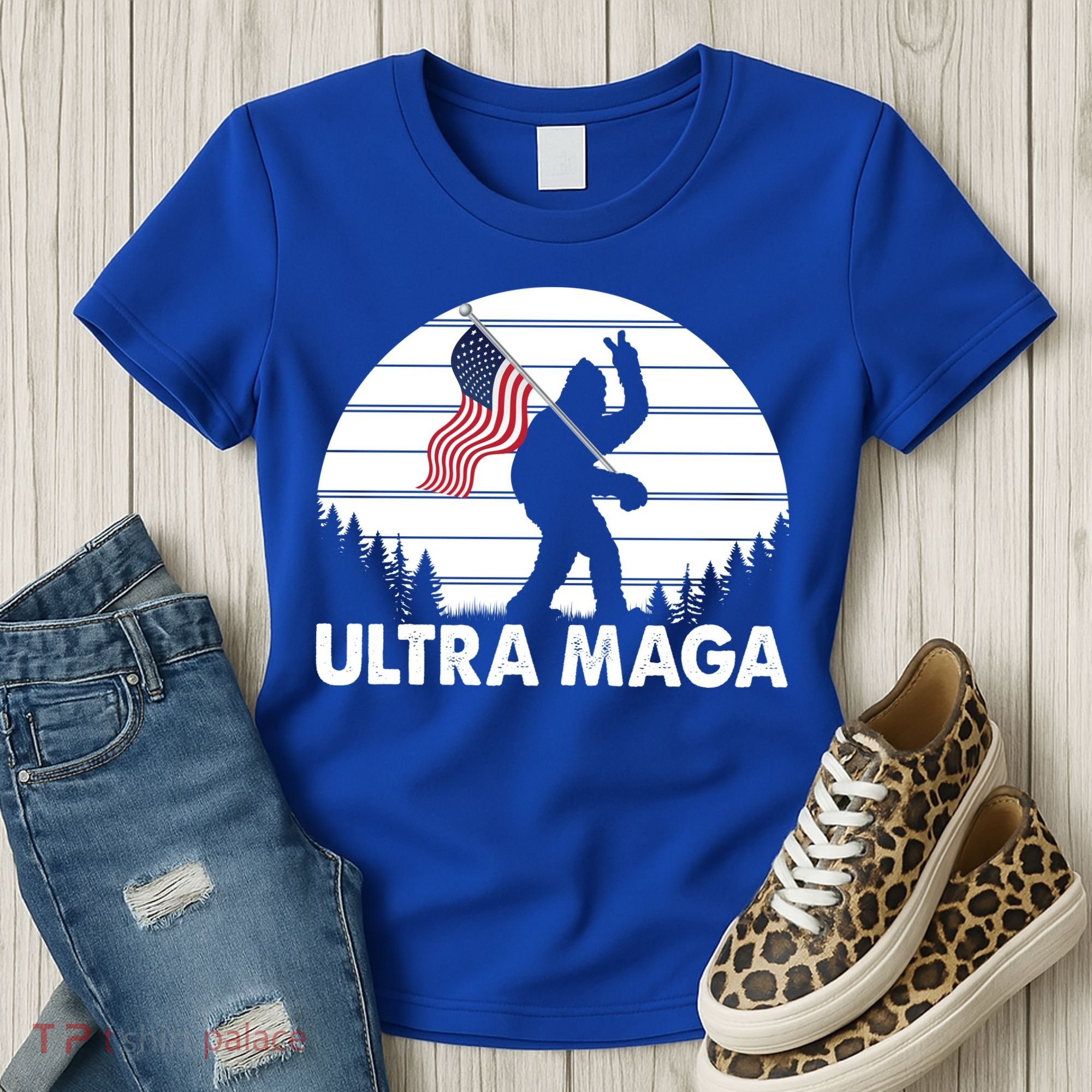 Ultra Maga Big Foot Sasquatch Women's T-Shirt