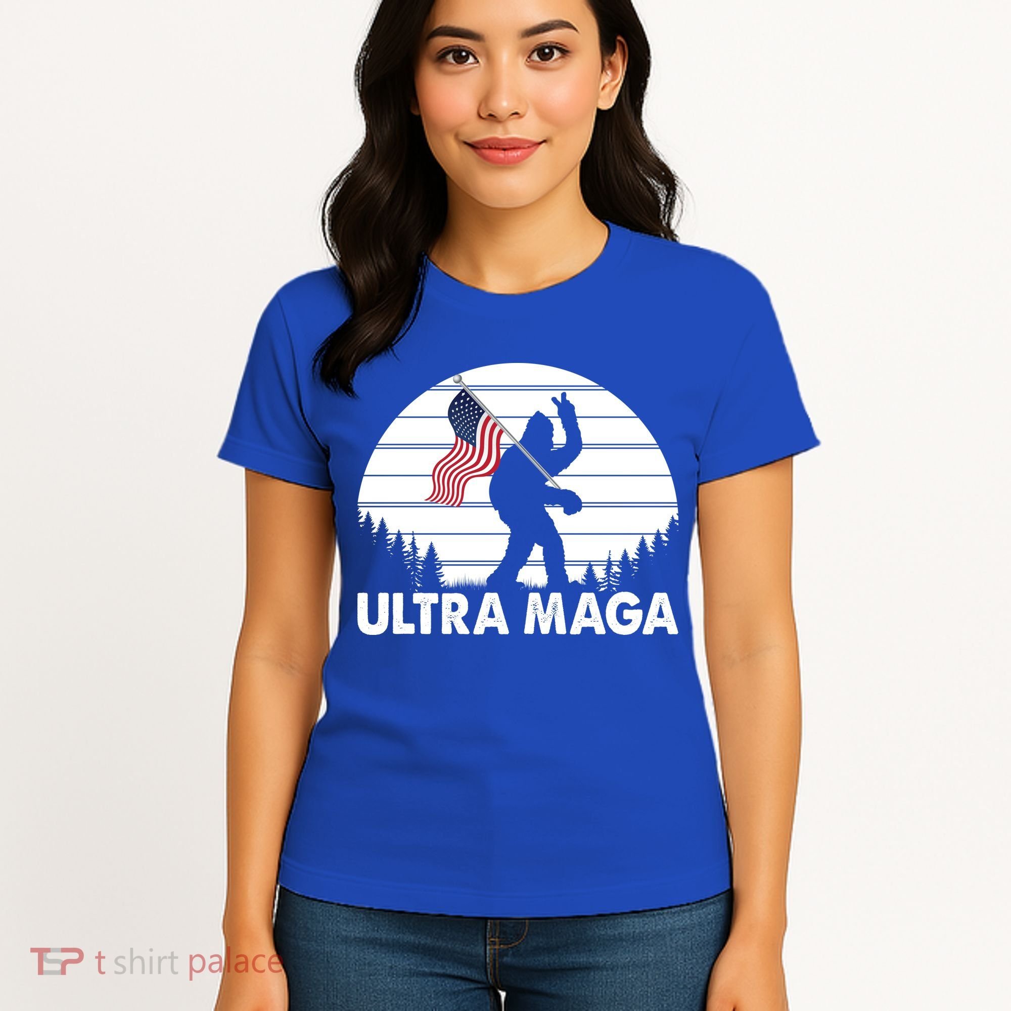 Ultra Maga Big Foot Sasquatch Women's T-Shirt