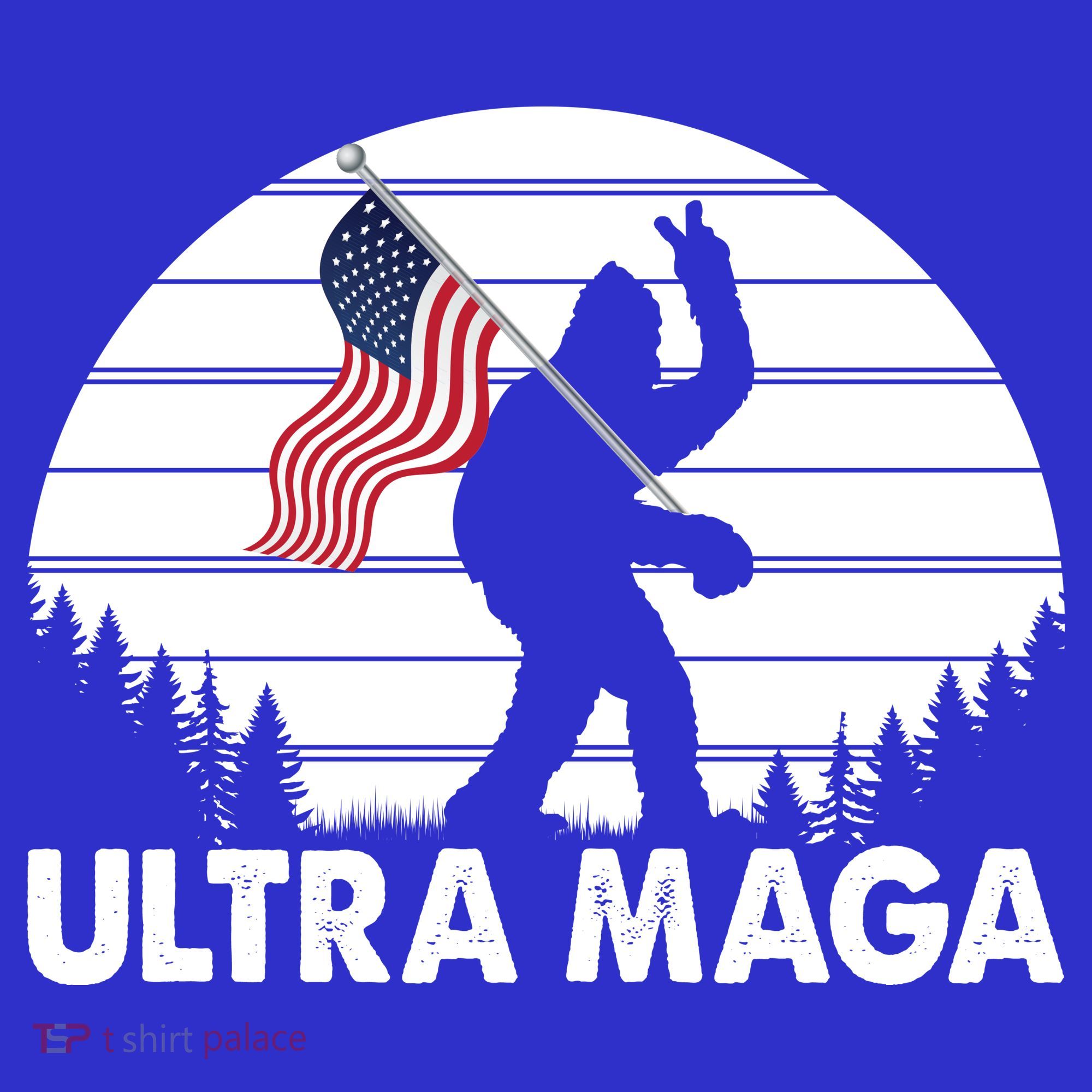 Ultra Maga Big Foot Sasquatch Women's T-Shirt