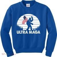 Ultra Maga Big Foot Sasquatch Kids Sweatshirt thumb 0