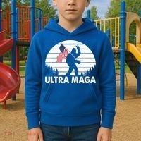 Ultra Maga Big Foot Sasquatch Kids Hoodie thumb 2