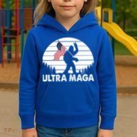 Ultra Maga Big Foot Sasquatch Kids Hoodie thumb 3