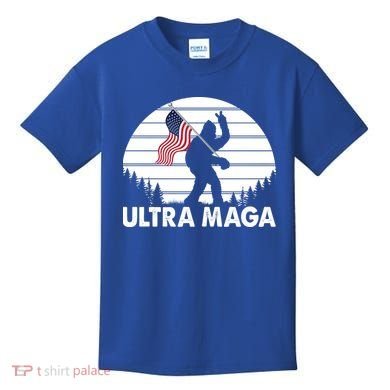 Ultra Maga Big Foot Sasquatch Kids T-Shirt