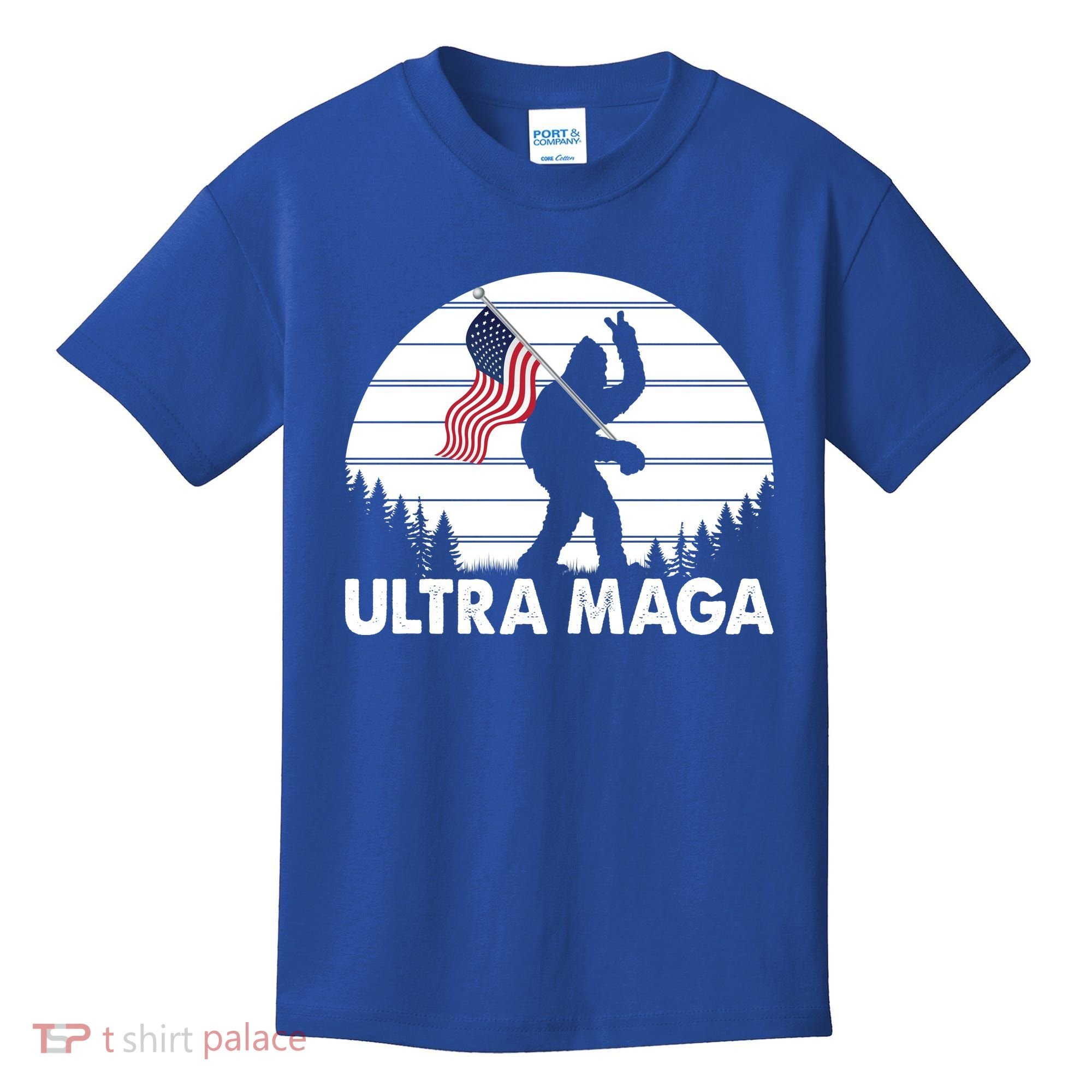 Ultra Maga Big Foot Sasquatch Kids T-Shirt
