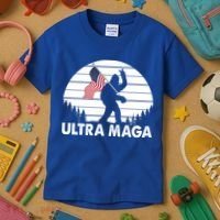 Ultra Maga Big Foot Sasquatch Kids T-Shirt thumb 3