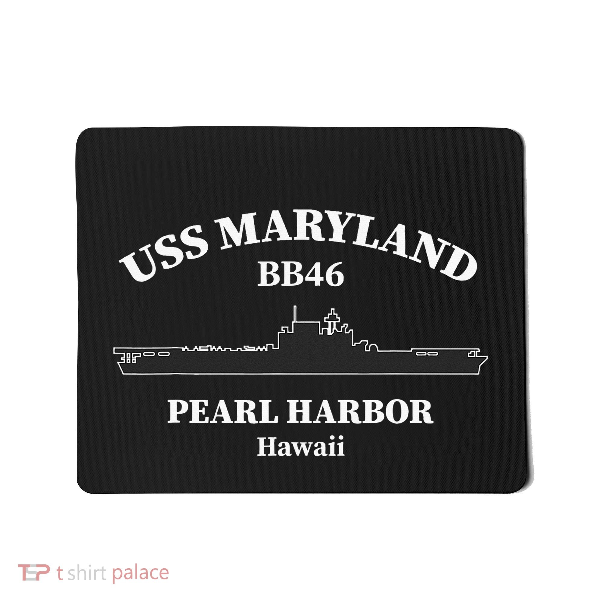 Uss Maryland Battleship Pearl Harbor Memorial Day Mousepad