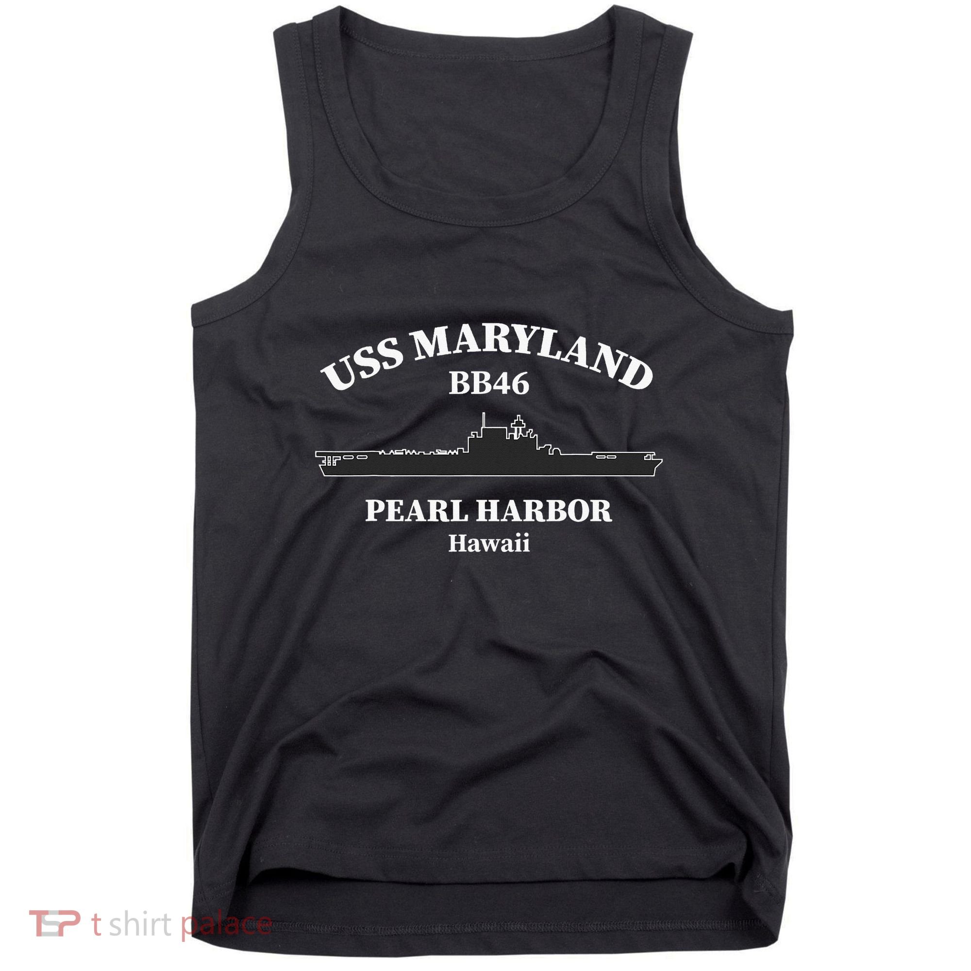 Uss Maryland Battleship Pearl Harbor Memorial Day Tank Top