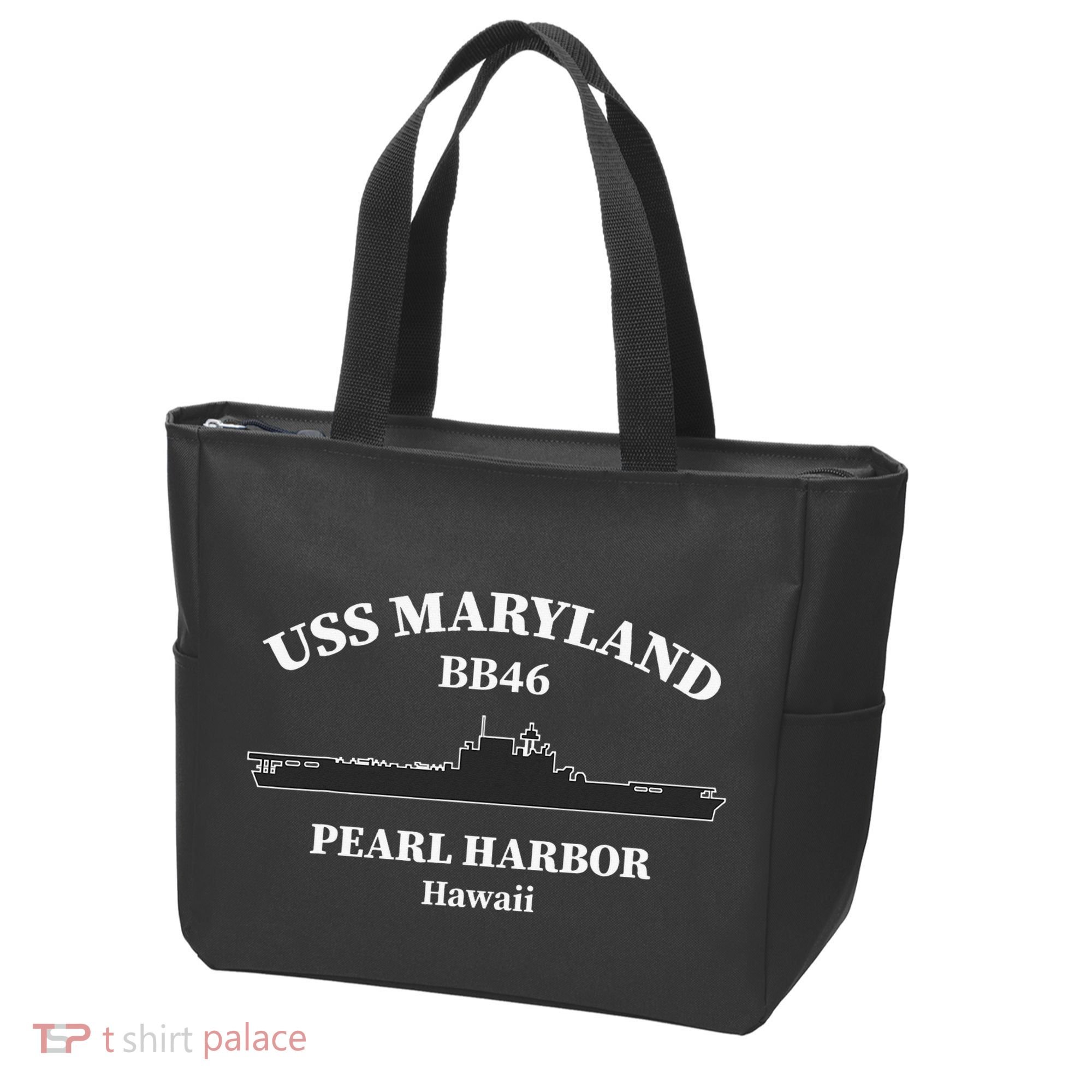 Uss Maryland Battleship Pearl Harbor Memorial Day Tote Bag