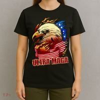 Ultra MAGA Bald Eagle Anti Biden Trump 2024 USA America T-Shirt thumb 4
