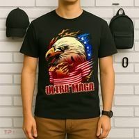 Ultra MAGA Bald Eagle Anti Biden Trump 2024 USA America T-Shirt thumb 6