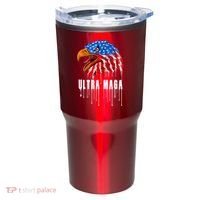 Ultra MAGA Bald Eagle Bloody Splatter Trump 2024 Anti Biden Tumbler thumb 0