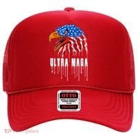 Ultra MAGA Bald Eagle Bloody Splatter Trump 2024 Anti Biden Hat thumb 0