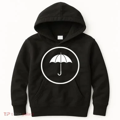 Umbrella Simple Emblem Kids Hoodie