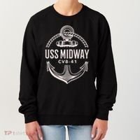 Uss Midway Cvb41 Aircraft Carrier Uss Midway Women's Sweatshirt thumb 0