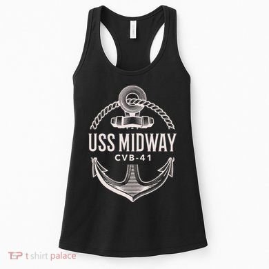 Uss Midway Cvb41 Aircraft Carrier Uss Midway Women's Tank Top