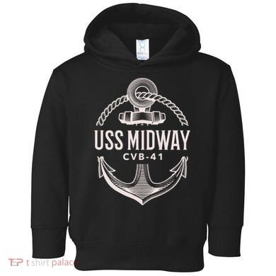 Uss Midway Cvb41 Aircraft Carrier Uss Midway Toddler Hoodie
