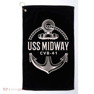 Uss Midway Cvb41 Aircraft Carrier Uss Midway Golf Towel