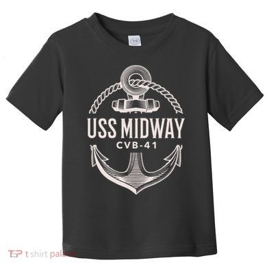 Uss Midway Cvb41 Aircraft Carrier Uss Midway Toddler T-Shirt