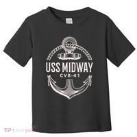 Uss Midway Cvb41 Aircraft Carrier Uss Midway Toddler T-Shirt thumb 0