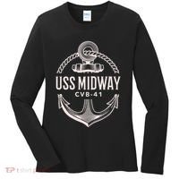 Uss Midway Cvb41 Aircraft Carrier Uss Midway Women's Long Sleeve Shirt thumb 0