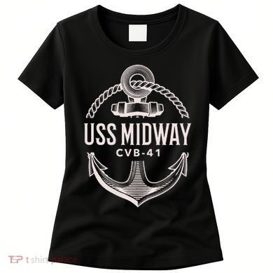 Uss Midway Cvb41 Aircraft Carrier Uss Midway Women's T-Shirt