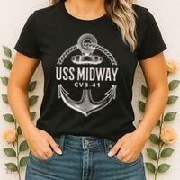 Uss Midway Cvb41 Aircraft Carrier Uss Midway Women's T-Shirt thumb 2