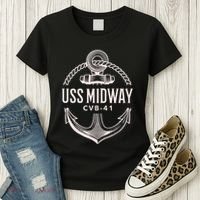 Uss Midway Cvb41 Aircraft Carrier Uss Midway Women's T-Shirt thumb 3