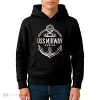 Uss Midway Cvb41 Aircraft Carrier Uss Midway Kids Hoodie thumb 4