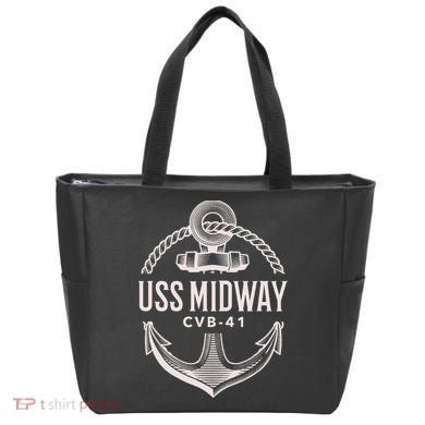 Uss Midway Cvb41 Aircraft Carrier Uss Midway Tote Bag