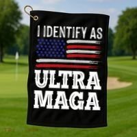 Ultra MAGA Conservative Republican  Golf Towel thumb 1