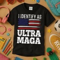 Ultra MAGA Conservative Republican  Kids T-Shirt thumb 3