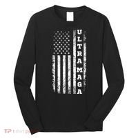 Ultra MAGA Conservative US Flag Long Sleeve Shirt thumb 0