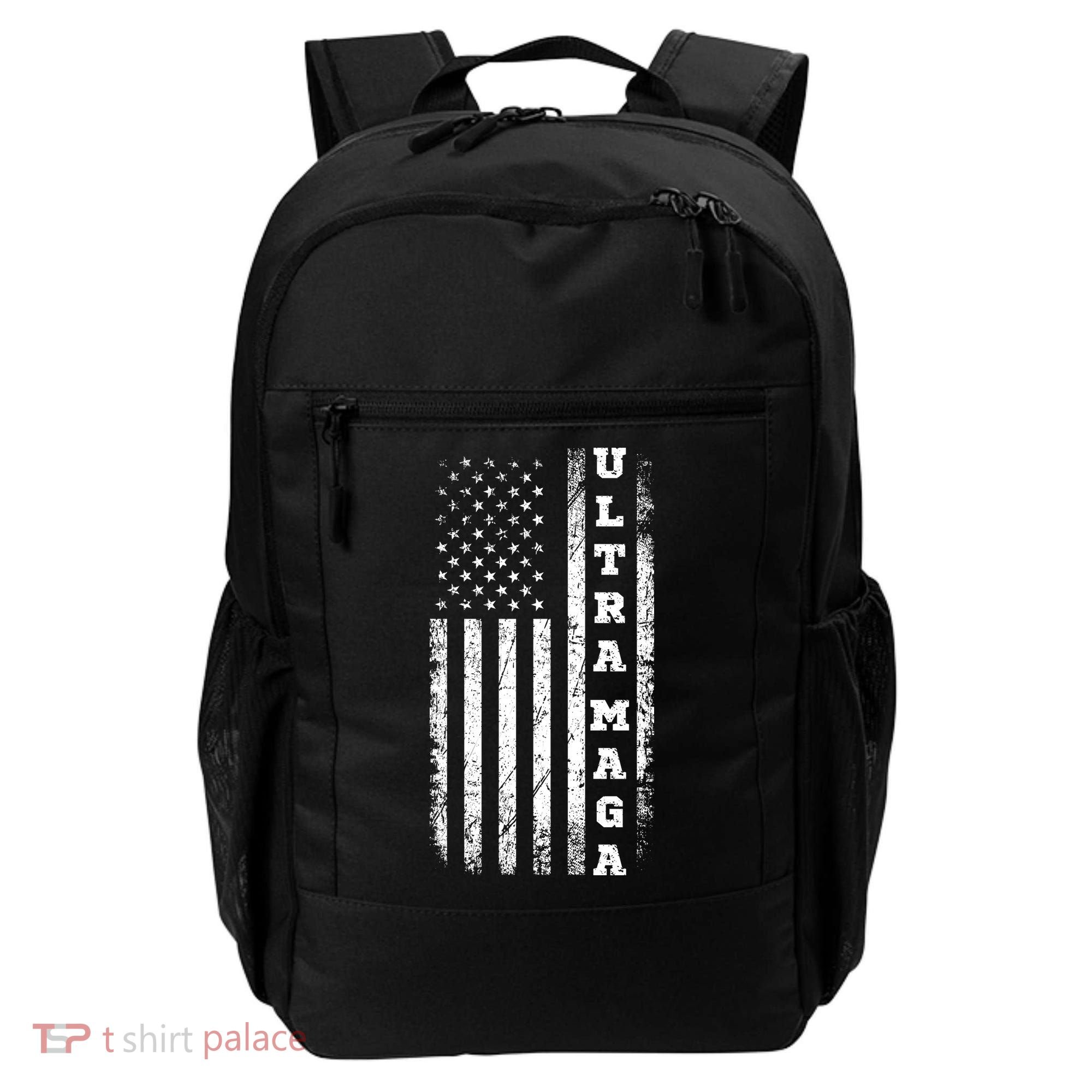 Ultra MAGA Conservative US Flag Backpack