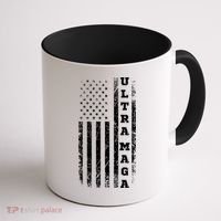 Ultra MAGA Conservative US Flag Coffee Mug thumb 1