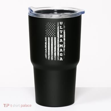 Ultra MAGA Conservative US Flag Tumbler