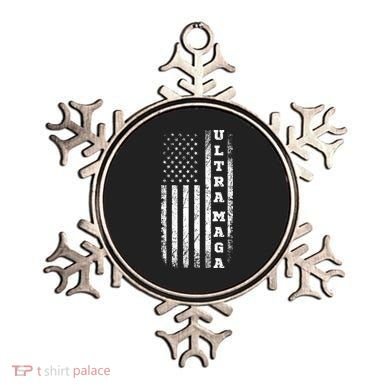 Ultra MAGA Conservative US Flag Ornament