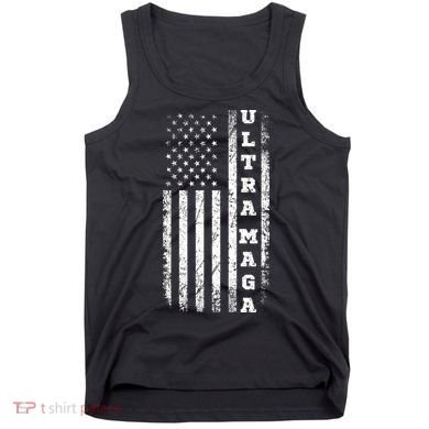 Ultra MAGA Conservative US Flag Tank Top