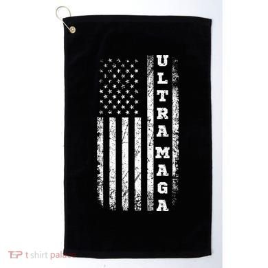 Ultra MAGA Conservative US Flag Golf Towel