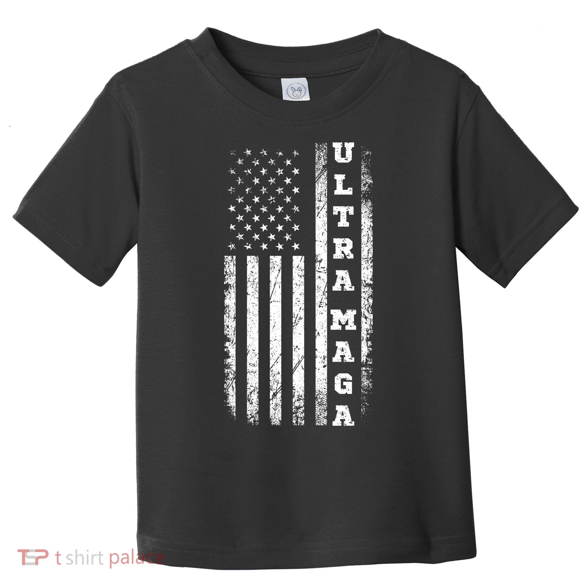 Ultra MAGA Conservative US Flag Toddler T-Shirt