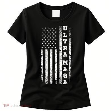 Ultra MAGA Conservative US Flag Women's T-Shirt