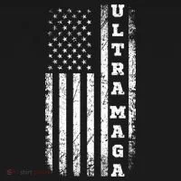 Ultra MAGA Conservative US Flag Women's T-Shirt thumb 6